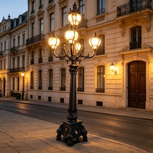 Luces de Jardín Esféricas Retro Europeas con Puntas, IP65 Impermeables, LED de Aluminio, 85-265V, Luces de Calle para Exteriores - Product Image 1