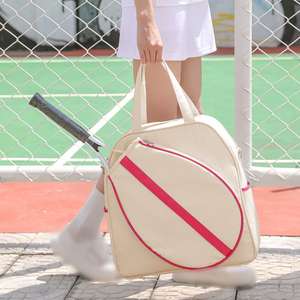 Bolsa deportiva de tenis impermeable de gran capacidad con fundas portátiles para raquetas, bolsa blanca para raquetas de tenis - Product Image 6