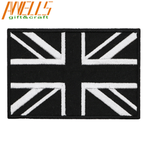 Tactical 3D British <strong>Union</strong> <strong>Jack</strong> Embroidered Patches Iron-On Style England Flag UK Great Britain Fastener Hook Loop Emblem - Product Image 1