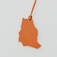 Nouveau cuir véritable arabie saoudite carte breloque bricolage pendentif à la mode personnalisé femmes mode personnalisé pendentif sac ornements