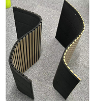 KASARO Panneaux muraux et de plafond acoustiques décoratifs en bois flexible, ondulés 3D, rainurés et courbés, pour la décoration moderne des pièces, akupanel