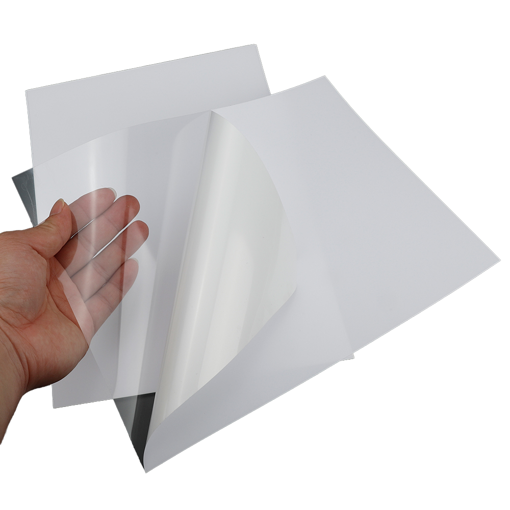 The Most Popular 50um Clear PET Plastic Film Self-adhesive Film for Packaging Labels Adhesive Paper Film Jumbo Roll