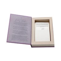 Emballage de livre personnalisé dossier de présentation de luxe boîte à bijoux en carton collier carré avec incrustations de cartes livres pour étagère faux