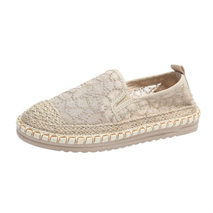 Mocassins plats décontractés pour femmes, nouvelle collection été 2025, en maille respirante tissée, style pêcheur, avec doublure en tissu - Product Image 5