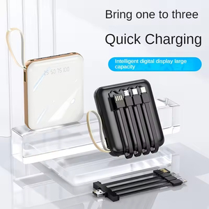 Nouvelle conception, <span class=keywords><strong>logo</strong></span> personnalisé, <span class=keywords><strong>mini</strong></span> batterie Li-polymère portable ultra-mince, 10000 mAh, banque d'alimentation mobile, lumière LED, sortie 10W, Pasonda - Product Image 2