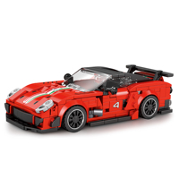 Ensembles de blocs de construction créatifs MOC - Modèle de voiture de sport, jouet de construction à l'échelle 1:36, ensemble d'assemblage éducatif STEM DIY, 413 pièces en ABS