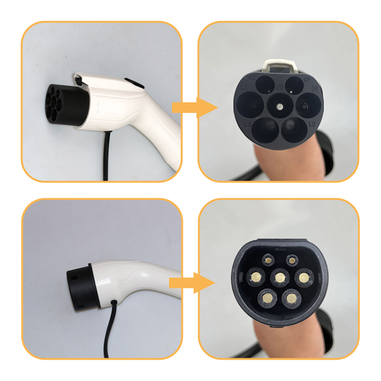 Адаптер кабеля зарядки Oem Ev 16a 32a тип 2 на тип 2 для электромобильного зарядного кабеля