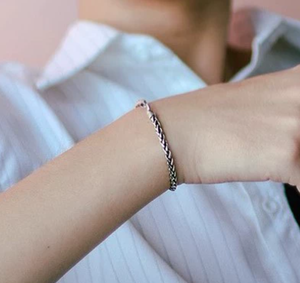 Pulsera de Plata <span class=keywords><strong>925</strong></span> Chapada en Oro con Cadena Cubana de 3mm para Hombre, Mujer y Niños, Accesorio de Moda para Bodas, Estilo Punk SB123 - Product Image 1