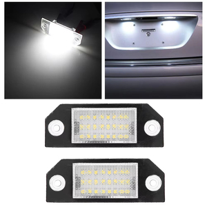 Nouveauté pour <span class=keywords><strong>Focus</strong></span> C-MAX <span class=keywords><strong>MK2</strong></span> 2003-2008, éclairage de plaque d'immatriculation de voiture 12V, 24 LED blanches, feux arrière indicateurs, 6W, rénovation/mise à niveau - Product Image 2