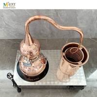 MICET 5L Micro cuivre alembique distillateur Homebrew équipement pour faire du whisky alcool liqueurs Machine équipement de distillation