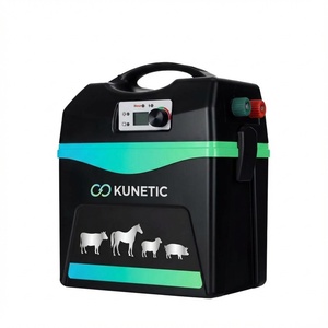 Kit de clôture électrique solaire 12KV Haute tension Impulsions Énergisant <span class=keywords><strong>pour</strong></span> la sécurité des fermes et le contrôle du bétail avec écran LCD étanche - Product Image 2