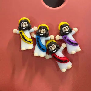 Mini ornements de Pâques religieux en PVC écologique Jésus t'aime jouets en vrac petit Jésus Figures résine artisanat modèle modèle - Product Image 1