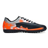 Chaussures de football unisexes à crampons en TPU antidérapants, semelle intermédiaire en TPU, tige en PU, pour intérieur/extérieur, fabrication directe d'usine OEM ODM