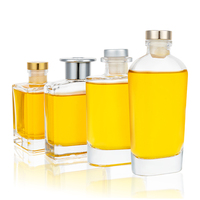 Bouteille diffuseur d'aromathérapie en verre transparent de 150 ml avec bouchon en liège naturel pour recharges d'huiles essentielles