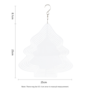 Sublimazione wind spinner blank 10 pollici Double Side sublimazione alluminio metallo wind spinners decorazione ornamenti per l'<span class=keywords><strong>albero</strong></span> di natale - Product Image 2