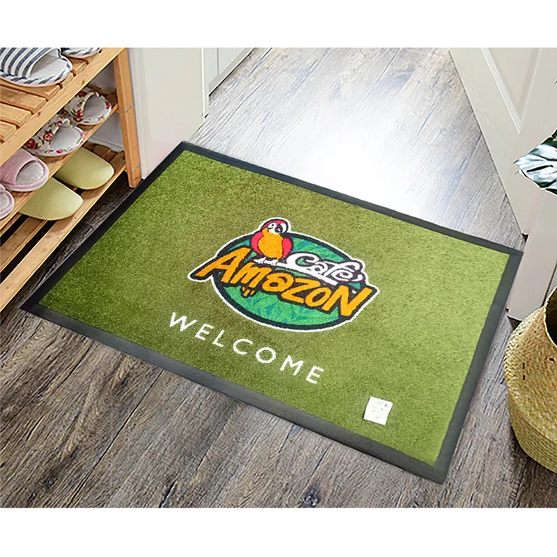 3D забавная печать логотипа напольный пользовательский дверной коврик коммерческий резиновый дверной коврик