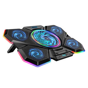 <span class=keywords><strong>Refroidisseur</strong></span> d'ordinateur <span class=keywords><strong>portable</strong></span> puissant pour jeux, 5 ventilateurs, 7 angles de réglage, <span class=keywords><strong>refroidisseur</strong></span> d'ordinateur <span class=keywords><strong>portable</strong></span> avec 12 lumières RVB, 17 <span class=keywords><strong>pouces</strong></span> - Product Image 6