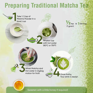 ผงมัทฉะเกรดพิธีกรรม OEM ชาเขียวญี่ปุ่น พรีเมียม บรรจุภัณฑ์ขนาดใหญ่ รับผลิตแบรนด์ส่วนตัว - Product Image 4