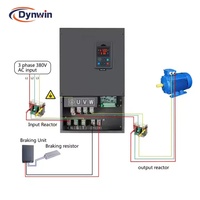 Convertisseur de fréquence Dynwin 45 kW triphasé AC VSD 380 V 90 A pour compresseurs et moteurs 50 à 60 Hz