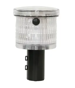 Lámpara Solar de Flash, Columna individual de 360 grados, superbrillante