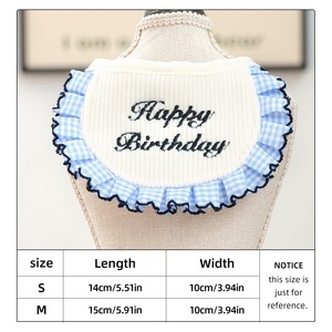 منديل للحيوانات الأليفة، للقطط والكلاب، لطيف وقابل للتعديل، منشفة لعاب، باندانا وشاح، ملابس وإكسسوارات للحيوانات الأليفة بتصميم عيد ميلاد سعيد، مناسب للتلبيس. - Product Image 5