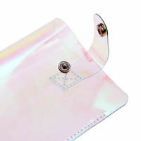 Étui à lunettes transparent personnalisé, sacoche en plastique pour lunettes, étui holographique pour lunettes de soleil
