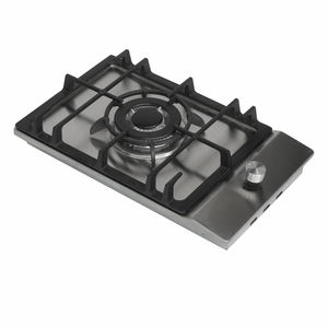 Plaque de cuisson à <span class=keywords><strong>gaz</strong></span> encastrée de 30cm à brûleur unique de style <span class=keywords><strong>domino</strong></span> avec support de poêle en fonte pour petits espaces - Product Image 1