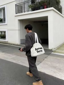 Wholesale Custom Logo Printed Eco-Friendly Sublimation Blanks Fashion Style Cotton Canvas Shoulder <b>Tote</b> Bags - Product Image 3