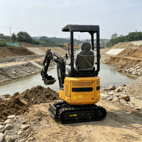Mini-excavatrice 1T directement de l'usine |   Machine de terrassement à chenilles Kubato avec moteur EPA certifié CE pour la construction