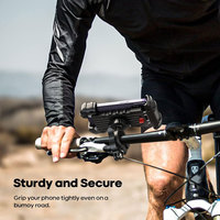 SUNNUO nouvelle compatibilité cyclisme tout-terrain Protection complète en caoutchouc téléphone Clip de verrouillage support pour téléphone portable