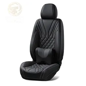 Nappa Leather Perforated Car Seat Cover Full Surround Sports Design Summer Breathable Four Seasons Seat Cushion Factory Price