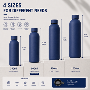 Custom 500ml 750ml Stainless Steel Sport Water <strong>Bottle</strong> Luxury Gym Vacuum Insulated Drinking <strong>Flask</strong> Outdoor Travel Beverage <strong>Bottle</strong> - Product Image 4