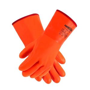 Guantes DE TRABAJO impermeables anticongelantes gruesos con forro polar de PVC cálidos Guantes de seguridad resistentes al desgaste para Protección Laboral - Product Image 1