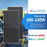 Panneaux solaires monocristallins Trina Solar 625w 630w 615w Vertex N à verre simple