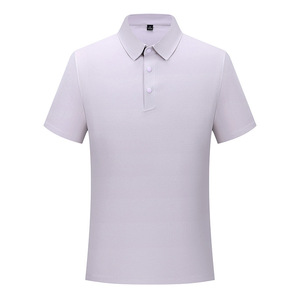 Plain Weave Sorona Snap Button Seamless Polo Shirt Men's High End Workwear Thin Polyester Fabric Advertising Logo - Product Image 5