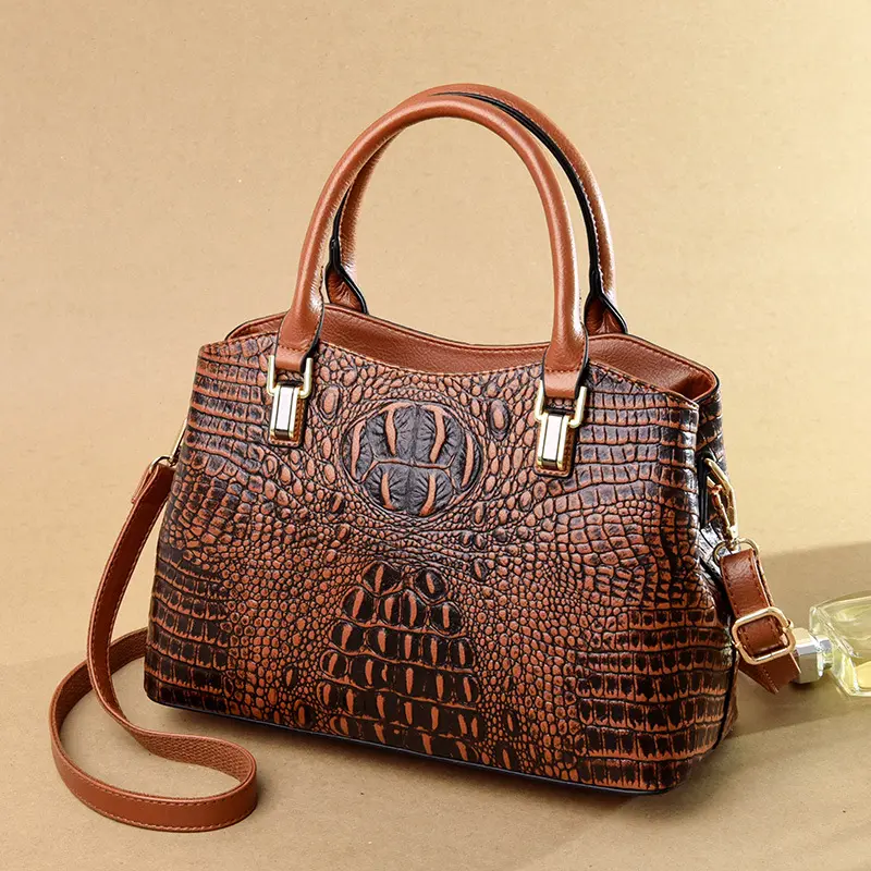 2022 Europe United States fashion alligator crocodile single shoulder diagonal large womens handbag for women luxury