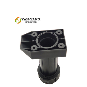 Pieds de canapé réglables YANYANG en gros, 100 mm, carrés, avec patins en PP, pieds de meuble en plastique - Product Image 1