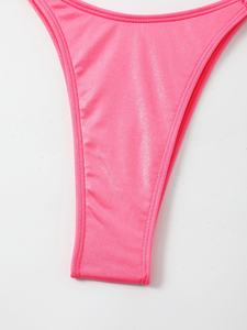 Maillot <span class=keywords><strong>de</strong></span> <span class=keywords><strong>bain</strong></span> TW Halter rose brillant Maillot <span class=keywords><strong>de</strong></span> <span class=keywords><strong>bain</strong></span> fendu <span class=keywords><strong>avec</strong></span> boutons en métal Bikini sexy - Product Image 6