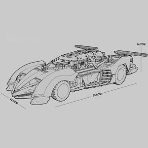 Jie Star 92033 MOC créatif technique Asurada G.<span class=keywords><strong>S</strong></span>.X voiture course briques jouets pour garçons cadeau blocs de construction ensembles - Product Image 6