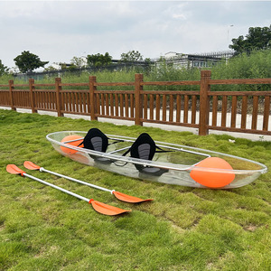 Kayak WOLANG 3,36 m en polycarbonate transparent avec siège EVA de luxe et accessoires complets pour <span class=keywords><strong>la</strong></span> pêche en lac et en mer - Product Image 1