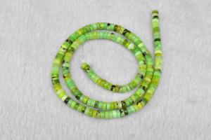 <span class=keywords><strong>Pierres</strong></span> précieuses en forme de roue ronde plate brins pierre naturelle chrysoprase <span class=keywords><strong>Heishi</strong></span> <span class=keywords><strong>perles</strong></span> pierre d'opale verte pour la fabrication de bijoux - Product Image 5