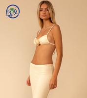 Private Label Bikini 3-delige badpak set, hoog uitgesneden, rugloze badpak, badmode design, strandjurk, omslagdoek