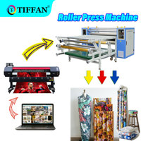 Machine d'impression rouleau à rouleau grand format, presse à chaud, calandre rotative, machine de transfert thermique par sublimation