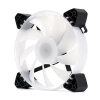 Ventilateur de boîtier PC blanc coloré de conception la plus récente, ventilateur LED RGB 120 mm, refroidisseur liquide, ventilateur de refroidissement du processeur du boîtier PC