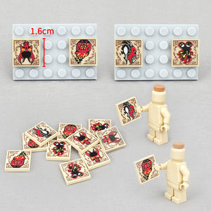 Bloques de Construcción Impresos 3068 con Patrones de Demonios Sellados, Ira, Envidia, Miedo y Greed, Accesorios de Juguete de Piezas Pequeñas - Product Image 2