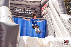 Fantastic inflatable combo cliff <span class=keywords><strong>jumping</strong></span> and dry slide, jump to children and adults - Product Image 4