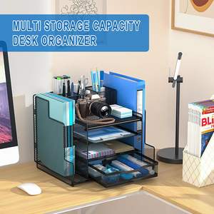 منظم مع ملفين وشبكة إكسسوارات اللوازم المكتبية - Product Image 3