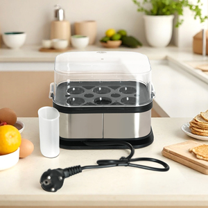 Caldera de huevos antisecado y apagado automático multifuncional con una capacidad de 6 huevos Cocina de huevos fácil de limpiar - Product Image 4