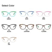 Gafas de Moda para Mujer con Protección Anti Luz Azul, Diseño Cóncavo, Montura Completa, Gafas Ópticas para Lectura