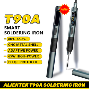 Alientek T90 Thông Minh Hàn Sắt Pd 140W Có Thể Điều Chỉnh Nhiệt Độ Hàn Hàn Trạm Kit C245 C210 T65 Công Cụ Hàn Sắt - Product Image 2
